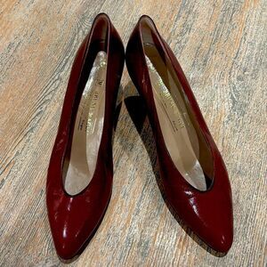 Ladies Bruno Magli Deep Red/Burgandy Pumps 8AA  Italian Made